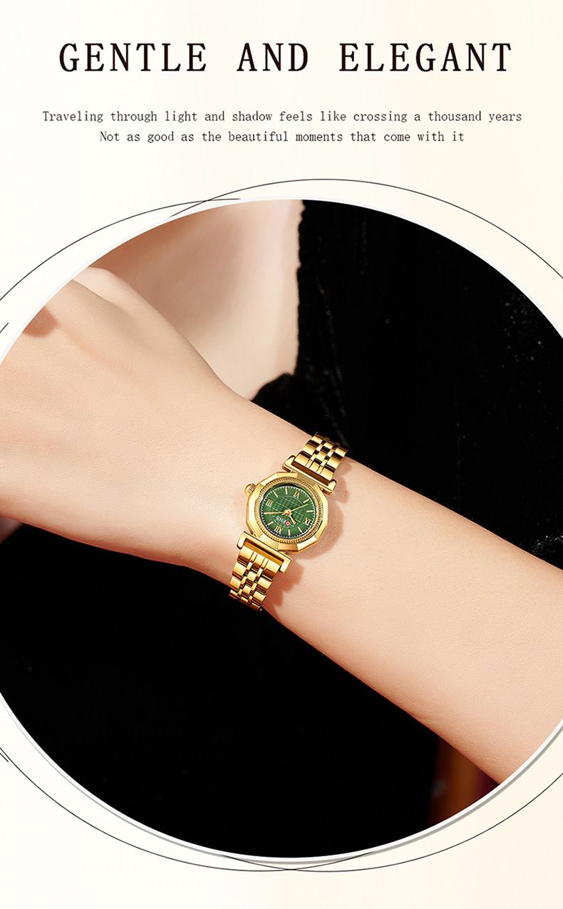 Women's Vintage Style Quartz Watch With Water Resistance - Elegant And Minimalist Round Dial Watch Available In Leather/Mesh/Stainless Steel Band_voghion.com