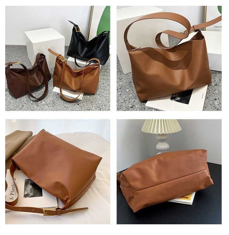 Büyük Kapasiteli Omuz Çantası Sonbahar Ve Kış Yeni Doku El Çantası Moda Günlük Seyahat Çantası Çapraz Çanta_voghion.com