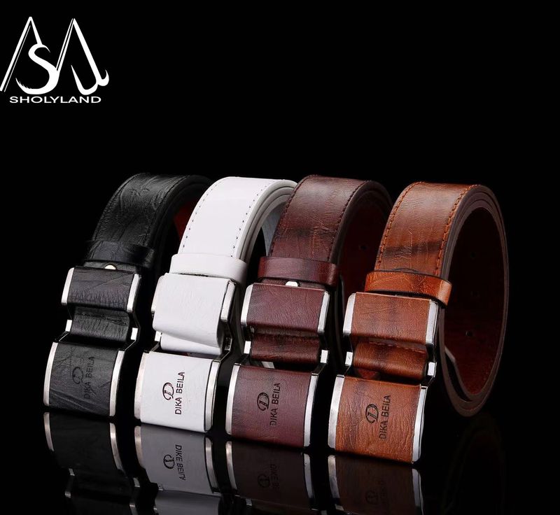 HOT Hot Selling New Trendy Slim Fit Smooth Buckle Classic Business Casual Fashionable Simple and Versatile Men's Belt_voghion.com