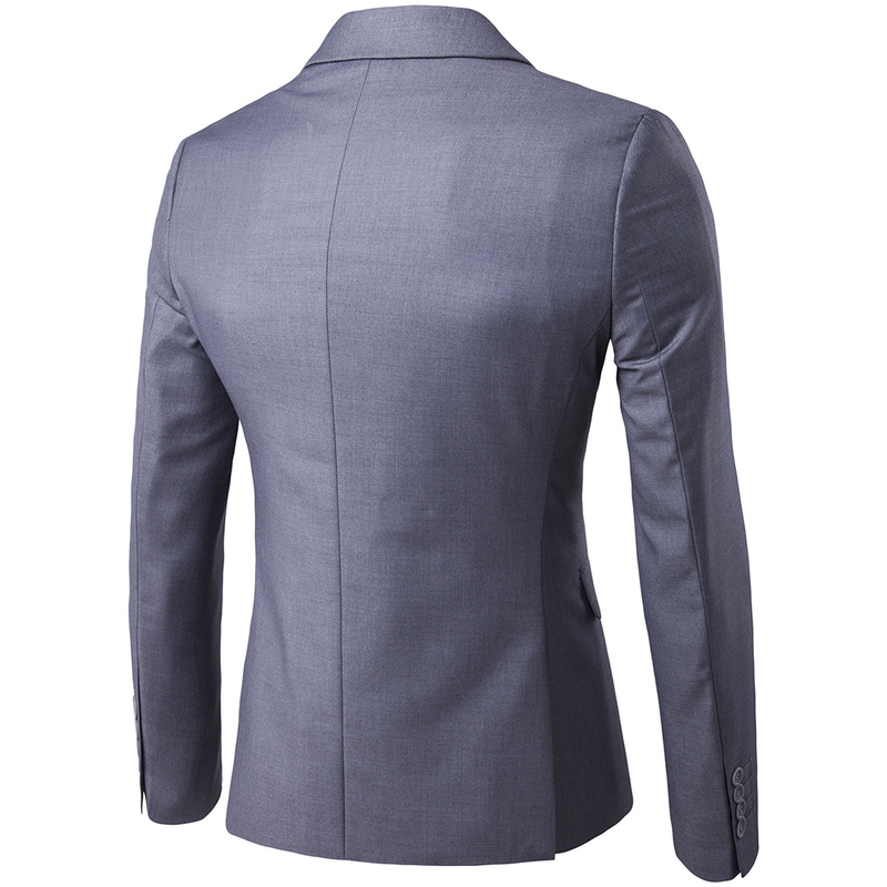 Business casual suit three-piece groomsman wedding one-button suit S-6XL_voghion.com