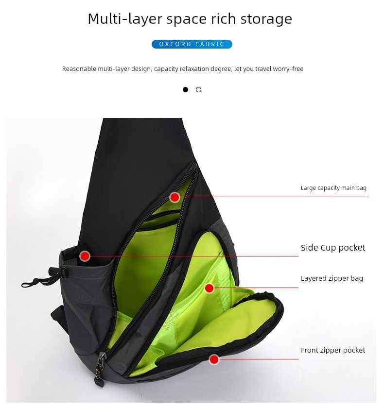 Sac à bandoulière multifonction imperméable pour homme, idéal pour les loisirs en plein air_voghion.com