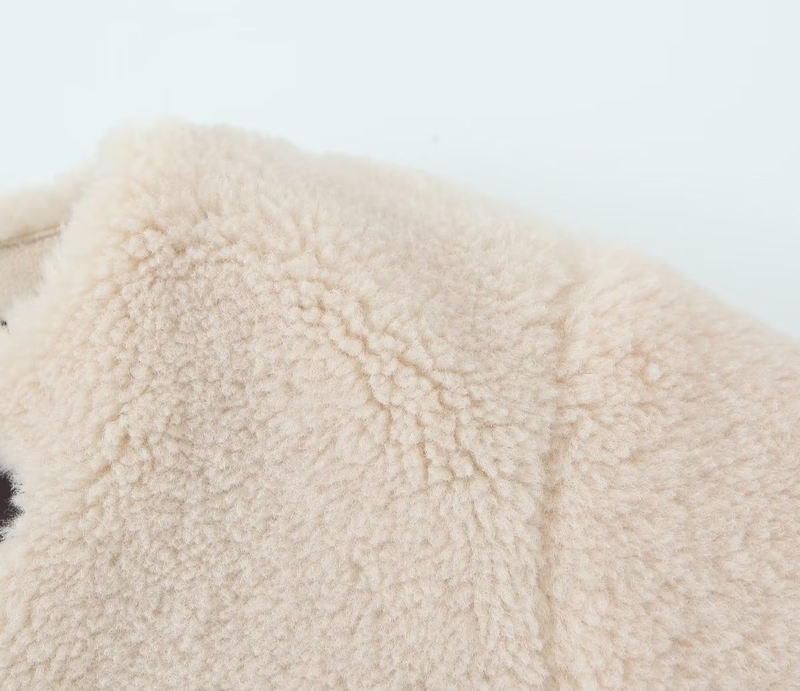 Winterjas voor dames, nieuwe stijl, veelzijdige ronde hals, lange mouwen, effen kleur, zakbontjas voor dames_voghion.com