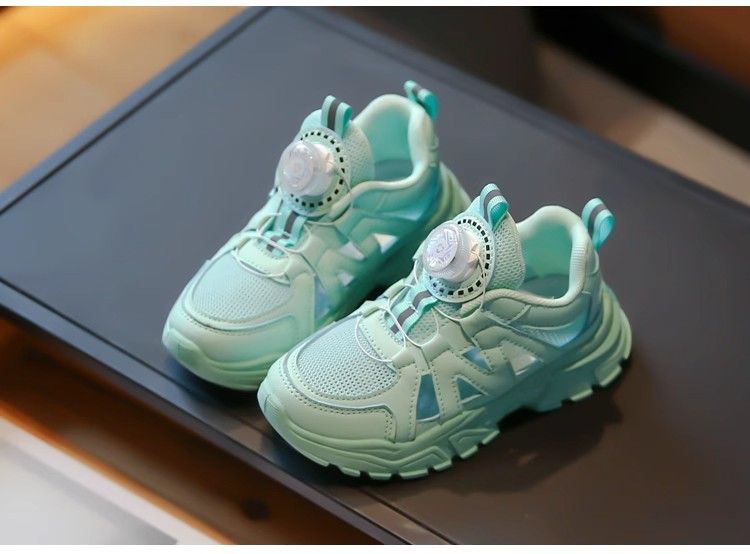 Scarpe per bambini, scarpe da bambina, sandali sportivi estivi, nuove per bambini, in rete traspirante, con bottoni rotanti, piccole scarpe bianche, punta chiusa_voghion.com