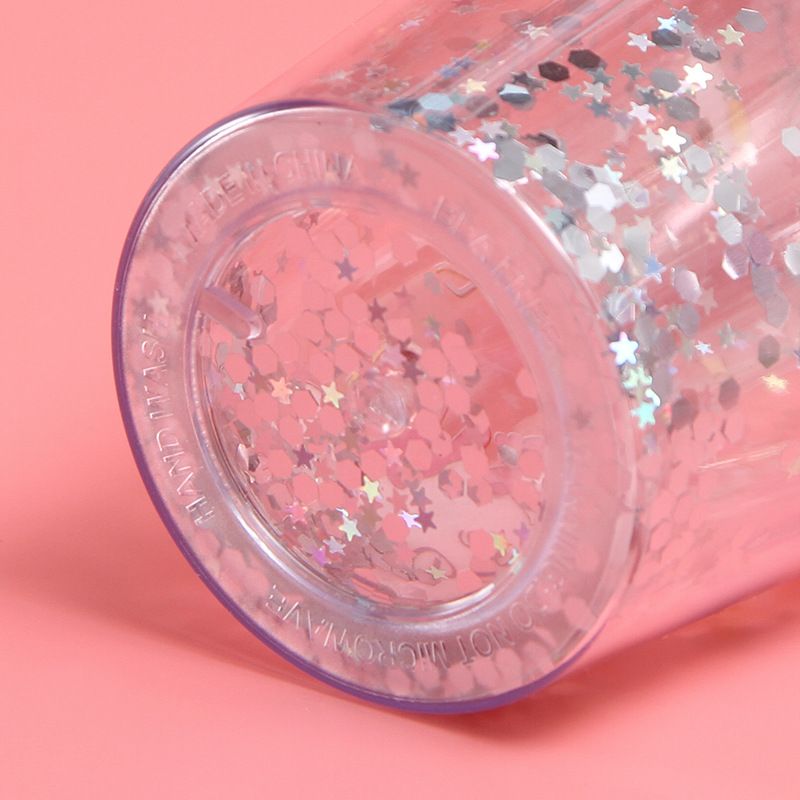 Tasse à glace en plastique à double couche créative avec dessin animé pour étudiants, cadeau décontracté pour couple d'été, vente en gros_voghion.com