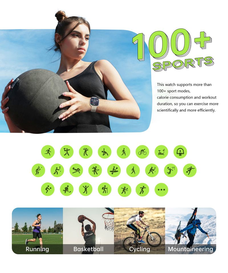 Akıllı Saat S5 Bluetooth Çağrı Kalp Atış Hızı Kan Oksijen Sağlık İzleme Su Geçirmez Spor Kronografı_voghion.com