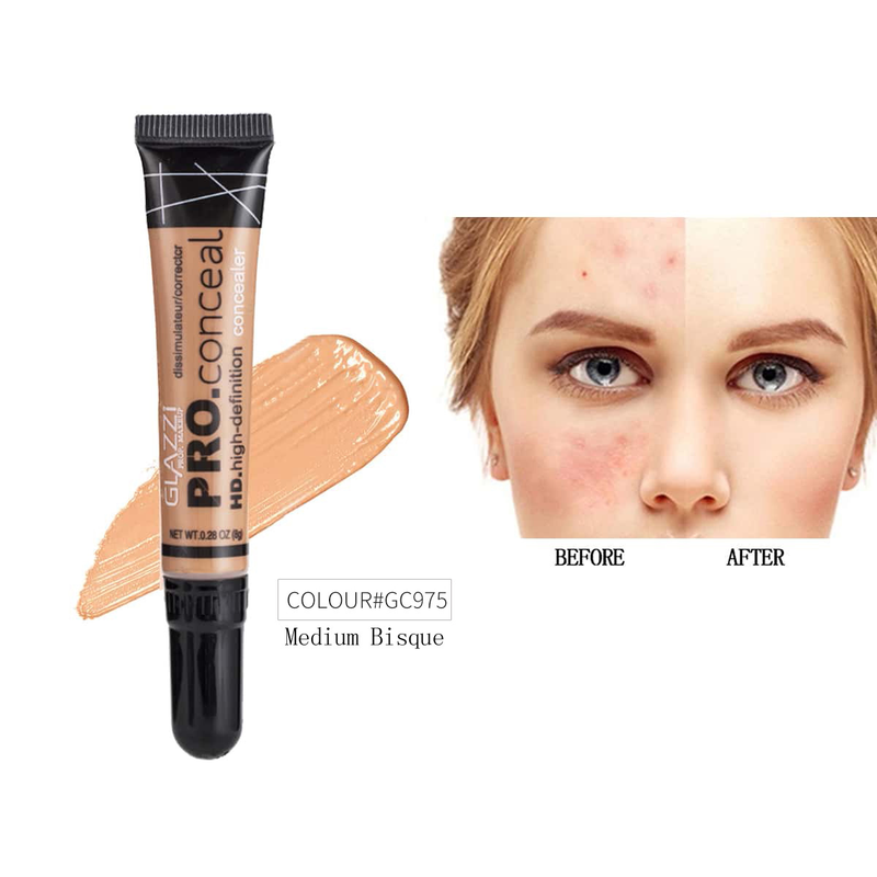 GLAZZI9 color acne black eye circles, durable non sticking powder, concealer, liquid foundation, makeup_voghion.com