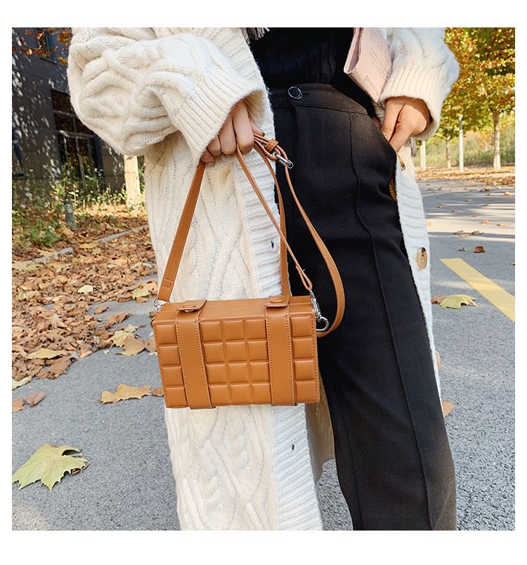 Geantă de umăr pentru femei, geantă crossbody, geantă de mână cu curea dublă, cu bloc de ciocolată, tip crossbody_voghion.com