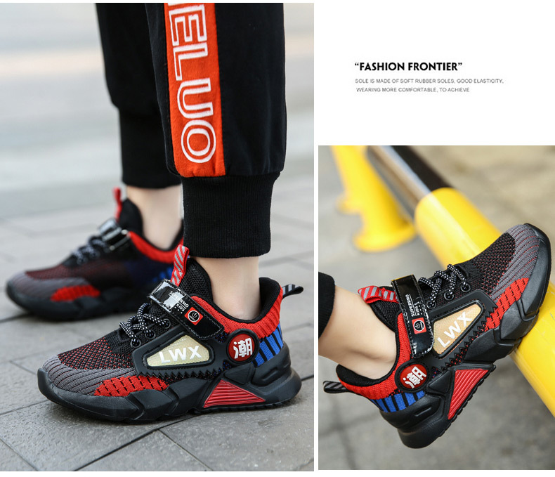 Mutter & Kinder Jungen schuhe Sommer kinder einzigen mesh hohl casual sport schuhe fliegen woven mesh atmungsaktive laufschuhe_voghion.com