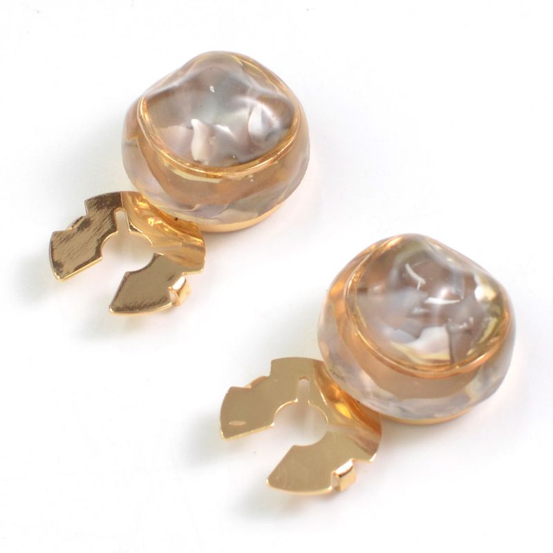 Copri gemelli per camicia con perle di ambra colorate, bottoni decorativi con diamanti, set di bottoni._voghion.com