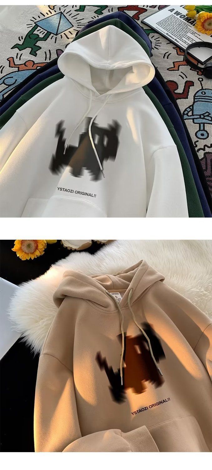 Kitten hooded sweatshirt men's and winter American style stiff jacket trendy brand oversize autumn clothes 12_voghion.com