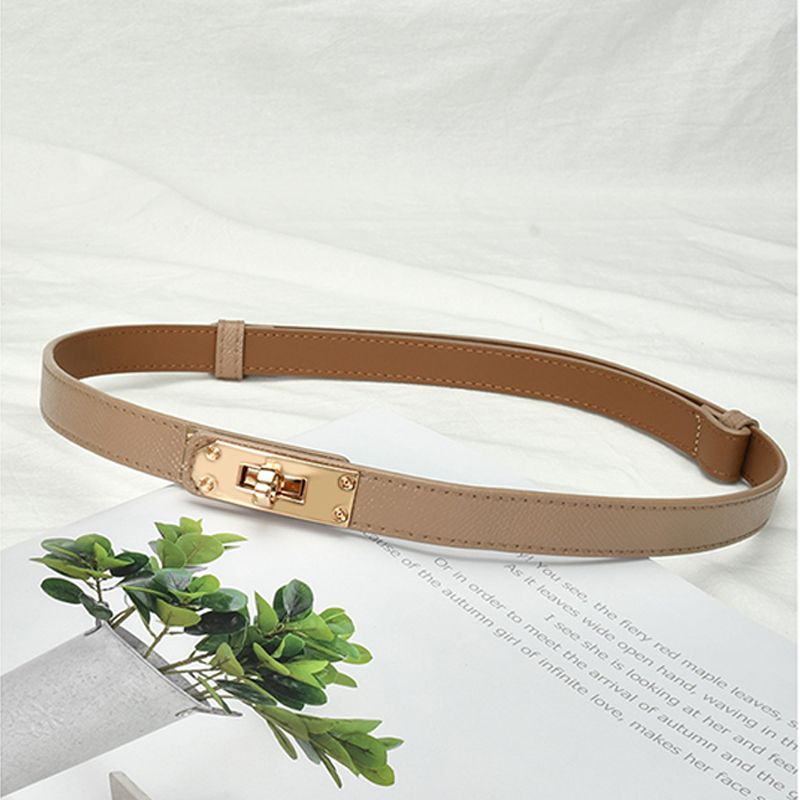 VROČ usnjen tanek pas Ženski modni dodatki za priložnostne priložnostne dodatke Oblikovanje steznika Gotski korejski korzet Nastavljiva kovinska zaponka_voghion.com