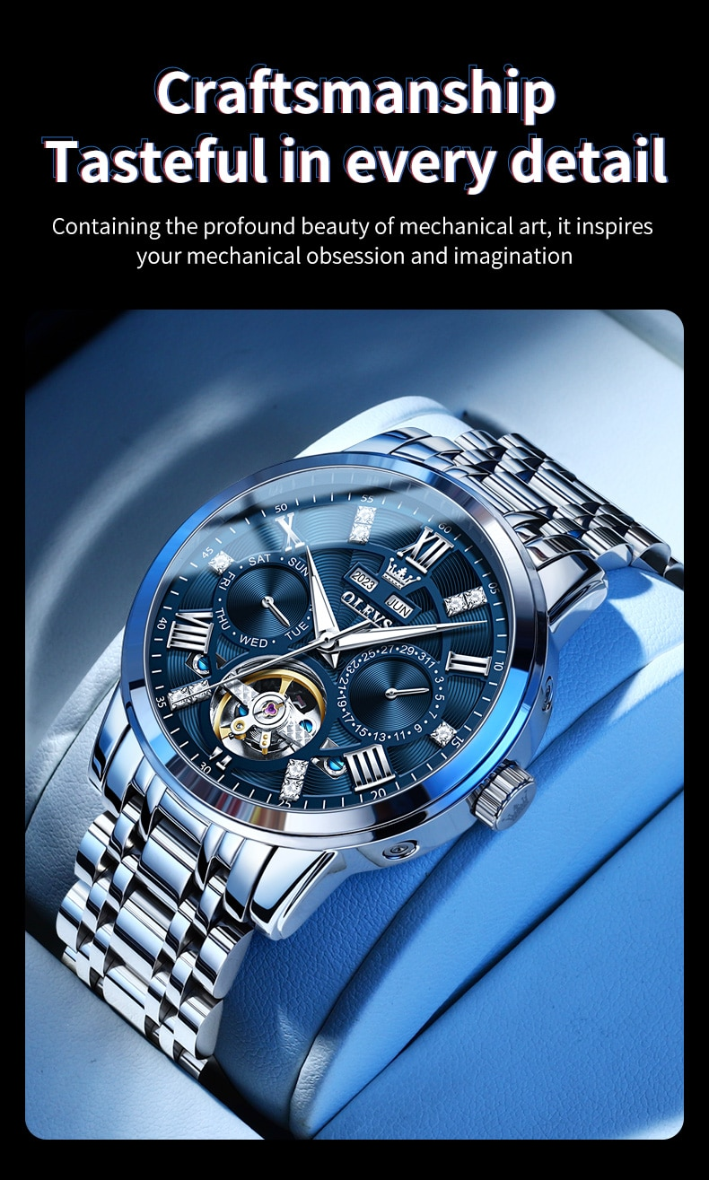 Herenhorloges uitgehold automatisch mechanisch origineel polshorloge voor heren Waterdicht lichtgevende eeuwigdurende kalender Mode_voghion.com