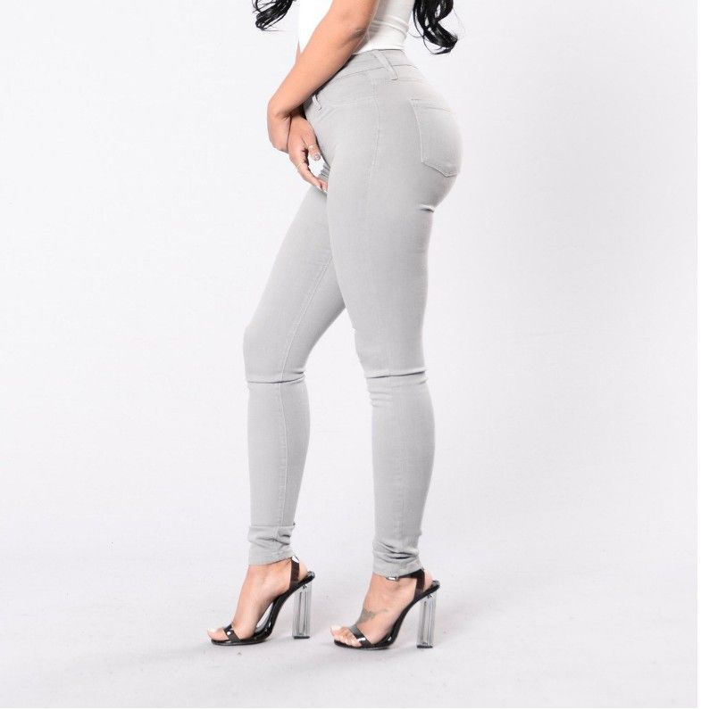 fashion slim fit stretch denim pencil pants for women_voghion.com