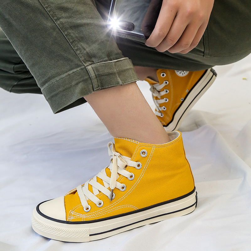 Canvas Schuhe modische und vielseitige Frauen Low Top Paar 2024 neue koreanische Version klassische Männer_voghion.com