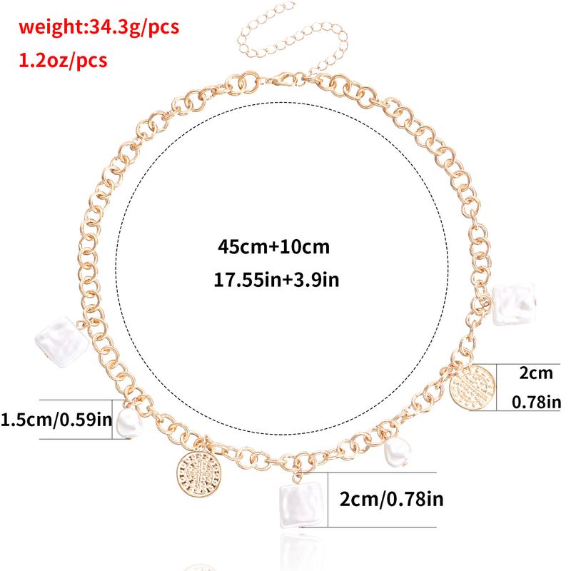 Collana con ciondolo a croce con perle irregolari barocche per donna, gioielli dal design unico_voghion.com