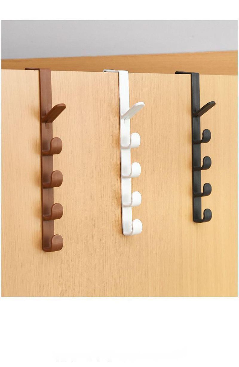 Cabide de parede sem furos para porta, adesivo forte e sem marcas, Magic Door, cabide para roupas e chapéus_voghion.com