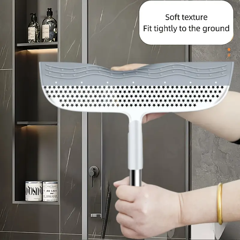 A Magic Broom Suitable For Bathrooms, Kitchens, And Living Rooms, With A Detachable Head That Easily Removes Hair And Dust_voghion.com