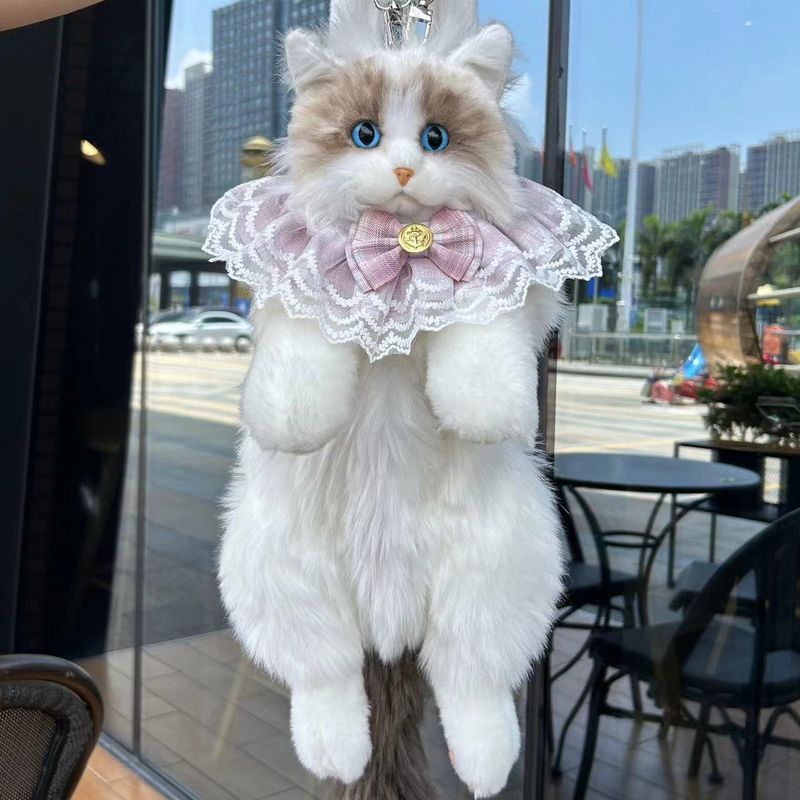 Simulation Katze Rucksack Kätzchen Plüsch Puppe Spielzeug Geburtstagsgeschenk Mädchen_voghion.com