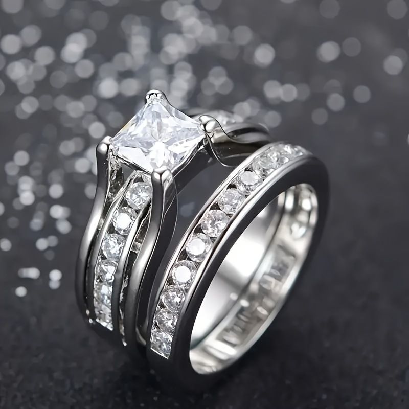 Yinchen Gioielli Donna, Matrimonio e Fidanzamento Uomo, Anelli in Acciaio Inossidabile, Anelli di Coppia_voghion.com