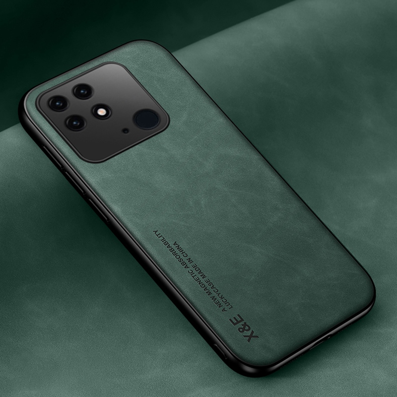 Luksusowe skórzane etui do Xiaomi Redmi 10 10C Matowe silikonowe etui odporne na wstrząsy z pełną ochroną telefonu Redmi 10C 10_voghion.com