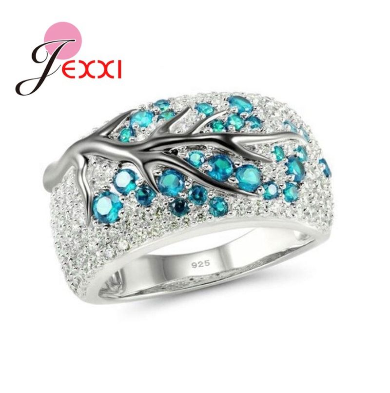 2025 Nuovi arrivi Grande promozione Prugna Fiore Grafico Donne Anelli in argento Sterling di alta qualità Super bella moda gioielli per regalo_voghion.com