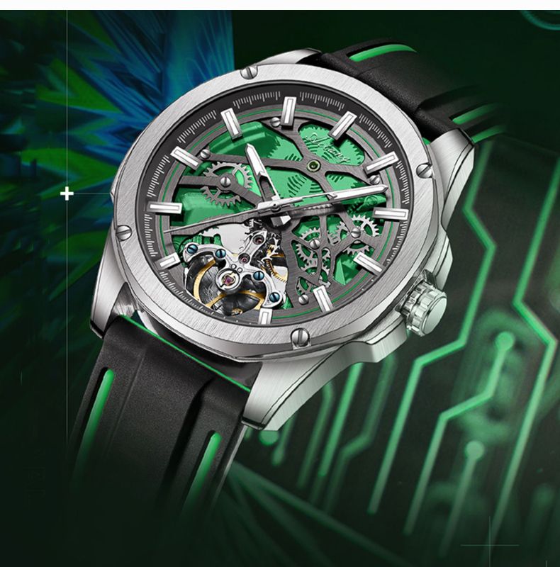 AILANG Luxury Tourbillon Watch Men Skeleton Dial Automatic Mechanical Watches Leather Strap Sport Clock Reloj Hombre 2025_voghion.com