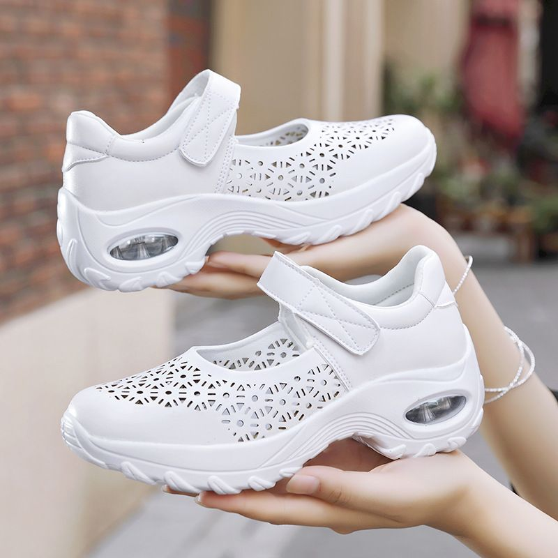 Dame Tennis Sportssko Stof Canvas Åndbare Sneakers_voghion.com