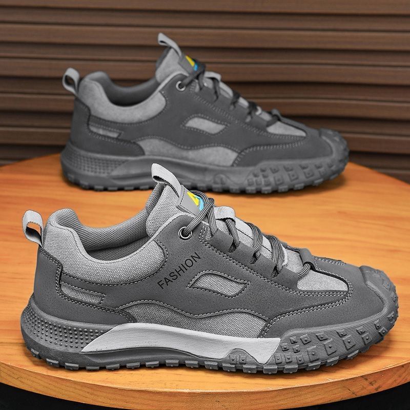 Wanderschuhe Herrenschuhe Frühling Baustelle Arbeit Rutschfeste Verschleißfeste Sportschuhe Casual Board Schuhe Arbeitsversicherung Schuhe_voghion.com