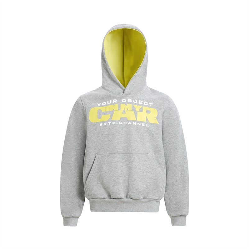 Felpa con cappuccio da uomo con stampa di lettere color-block, casual, sportiva, alla moda, primavera e autunno_voghion.com