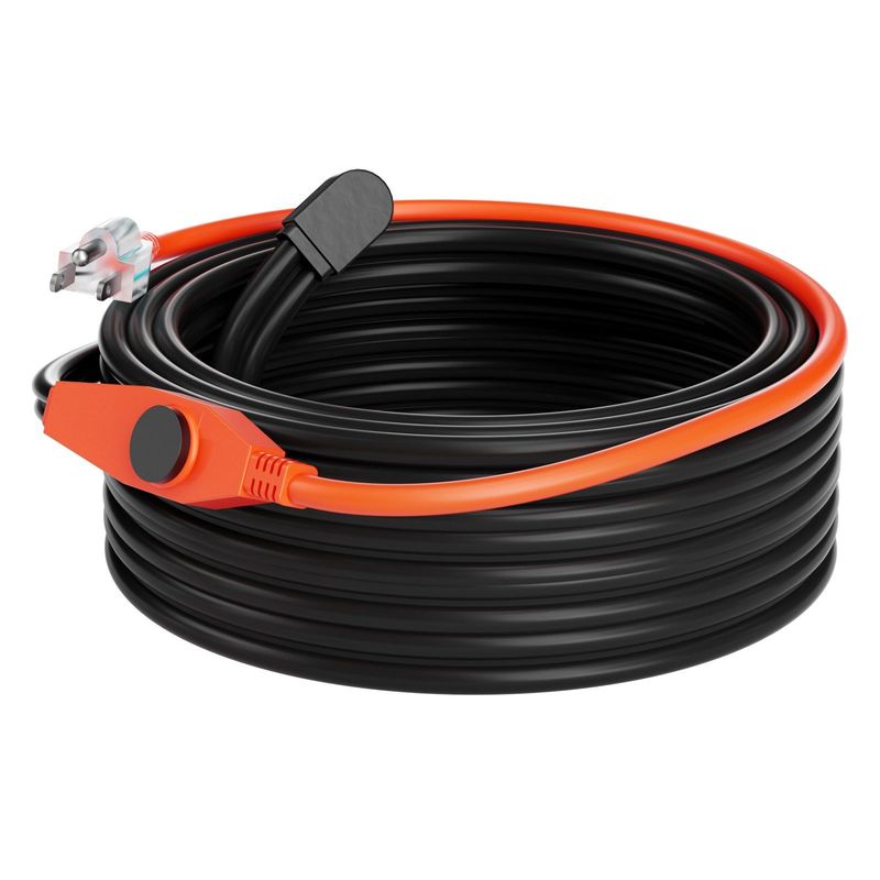 Pipe Heating Cable 60FT 7W/FT Heat Tape For Pipes With Built-in Thermostat_voghion.com