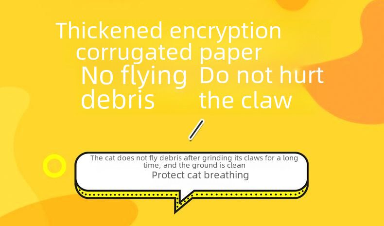 Cheese Box Cat Scratch Board Cat Nest Corrugated Paper Upper and Lower Two Layers Cat Claw Board Claw Grinder Drill Hole No Scrap Cat Toy_voghion.com