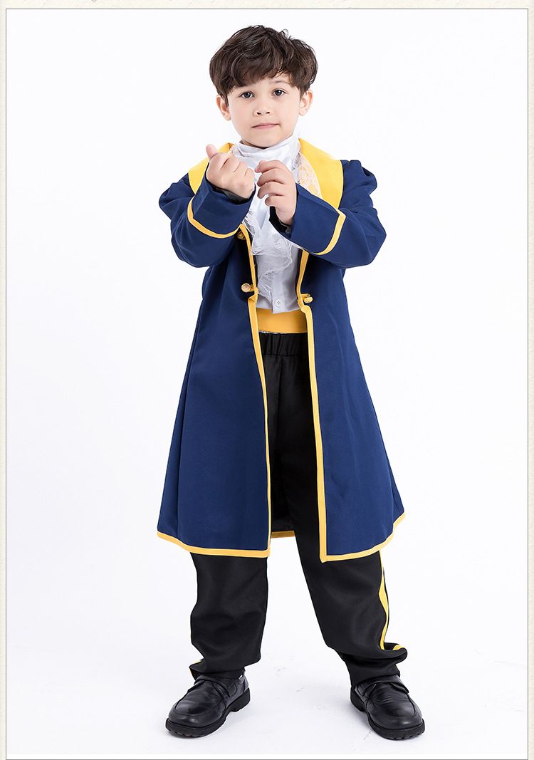 Nový barevný dětský oblek prince a krále, chlapecký halloweenský kostým rodič-dítě, anime kostým na hraní rolí_voghion.com
