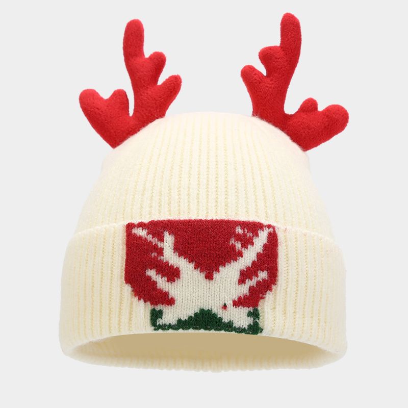 Set di tre pezzi con sciarpa, cappello e guanti a forma di corna di renna a tema natalizio, set di cappelli invernali alla moda e caldi, disponibile in magazzino._voghion.com