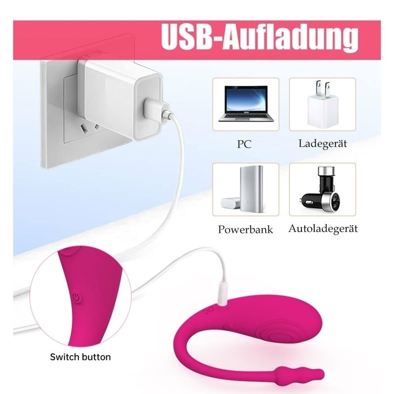 Vibromasseur gode féminin à télécommande silencieuse APP Egg_voghion.com