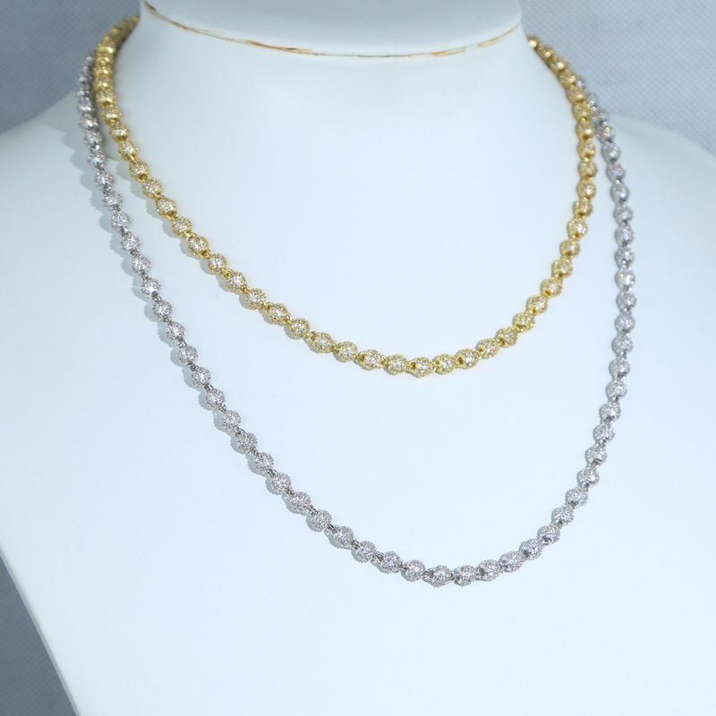 Hip Hop Nuova collana rotonda Moda maschile Tendenza Marchio Accessori Hip Hop_voghion.com