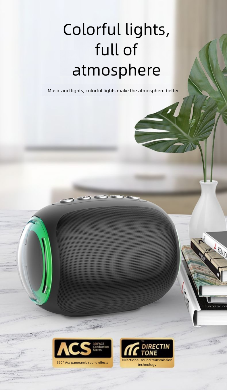Bluetooth Subwoofer New Mini Colorful Stall Small Cannon High-Quality Sound Large Volume Outdoor Battery Life Speaker_voghion.com
