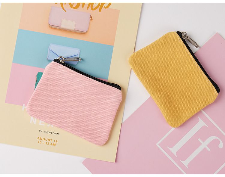 Nuovo portamonete in tela di cotone, borsa per carte, semplice portamonete in tessuto, piccola borsa portaoggetti, all'ingrosso in fabbrica_voghion.com