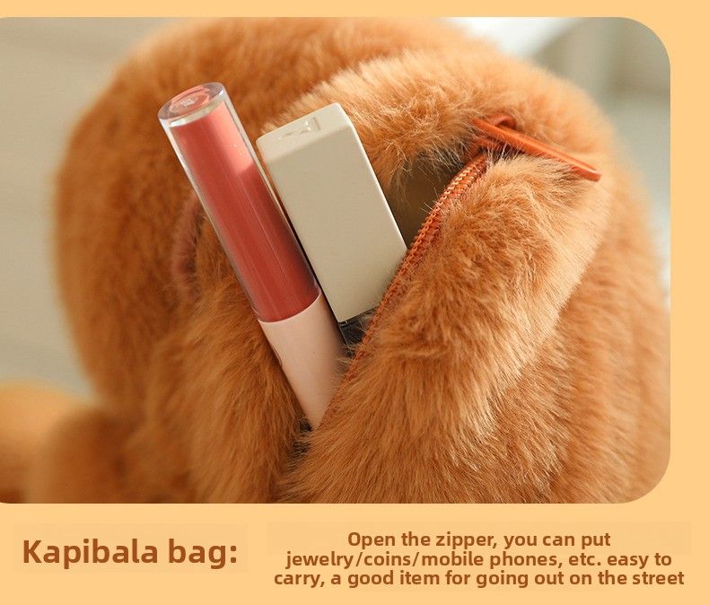 Capybara Crossbody Backpack, Capybara Ugly Cute Plush Toy, Doll ,children's Gift_voghion.com