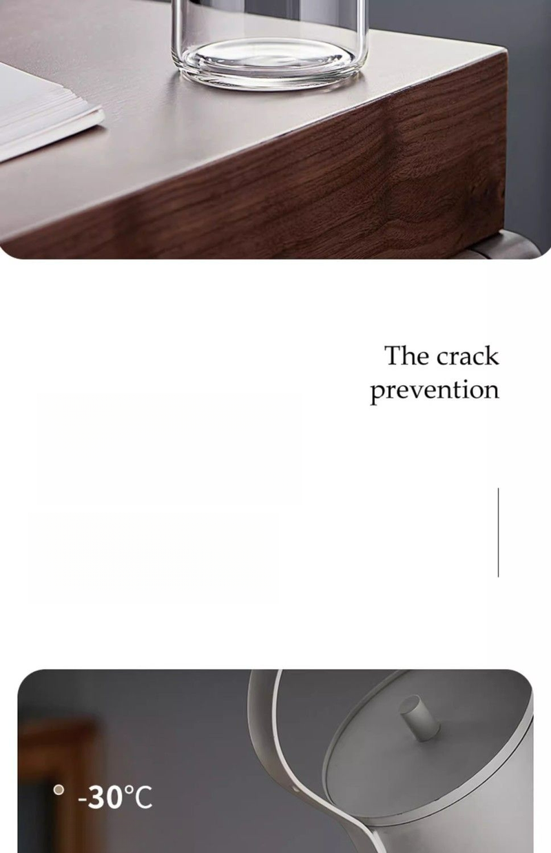 HEISOU Glass Teapot For Home Use, Crescent Filter Integrated Teapot, High-end Tea Divider, Fair Cup_voghion.com