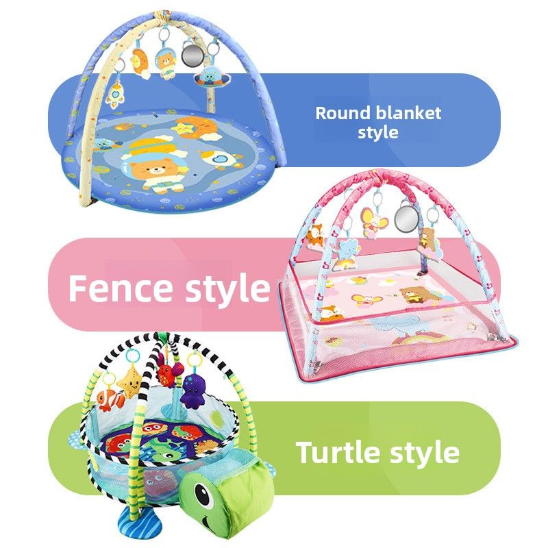 Baby Fence Fitness Rack Toys 0-1 Years Old Newborn Baby Ocean Ball Climbing Mat Floor Mat_voghion.com