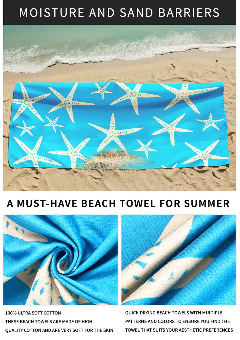 Asciugamano da spiaggia in microfibra di alta qualità - Ultra assorbente, ad asciugatura rapida e anti-sabbia (90x180 cm, morbido e leggero, ideale per piscina/spiaggia/vacanza)_voghion.com