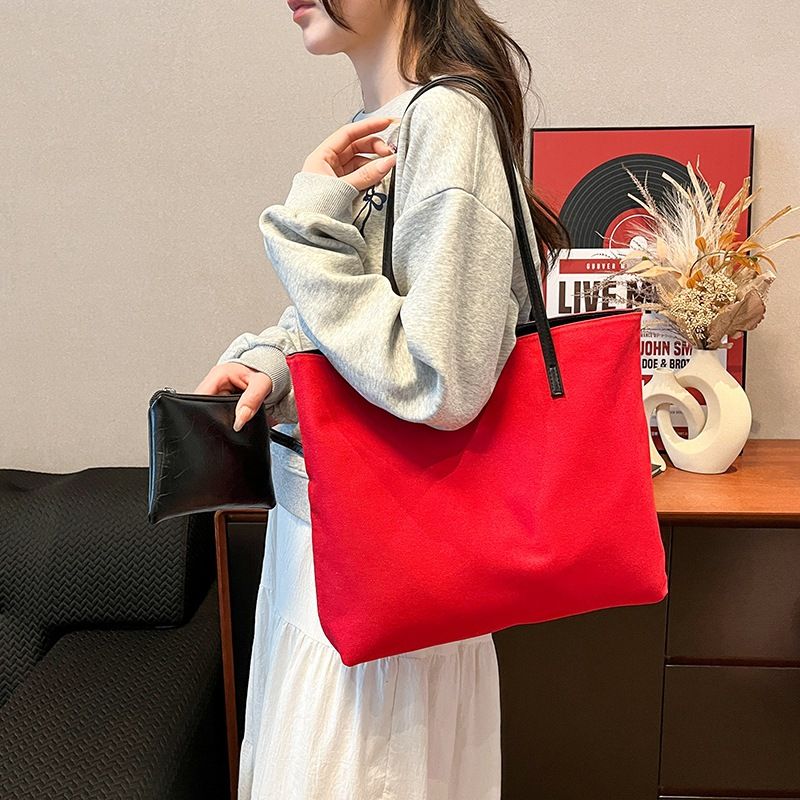 Nowa, stylowa, teksturowana, miękka skóra, modna, duża pojemność, elegancka torba na ramię dla kobiet_voghion.com