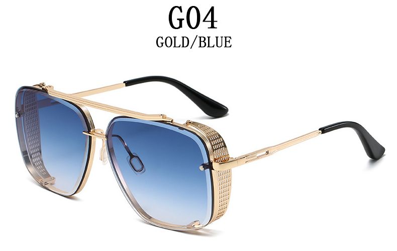 Mode Vintage Steampunk Männer Punk Übergroße Sonnenbrille Frauen Trendy Retro Quadrat Gafas De Sol Hombre Lunette Soleil Femme_voghion.com