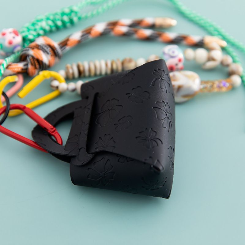 PU Leather Coin Purse Bag Pendant Beaded Crystal Keychain Miu Style Braided Rope Hanging Decoration_voghion.com