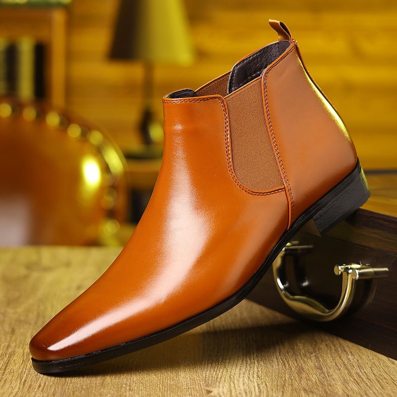 Stivali da cowboy Martin da uomo in pelle, stile britannico, estivi e da gentiluomo_voghion.com