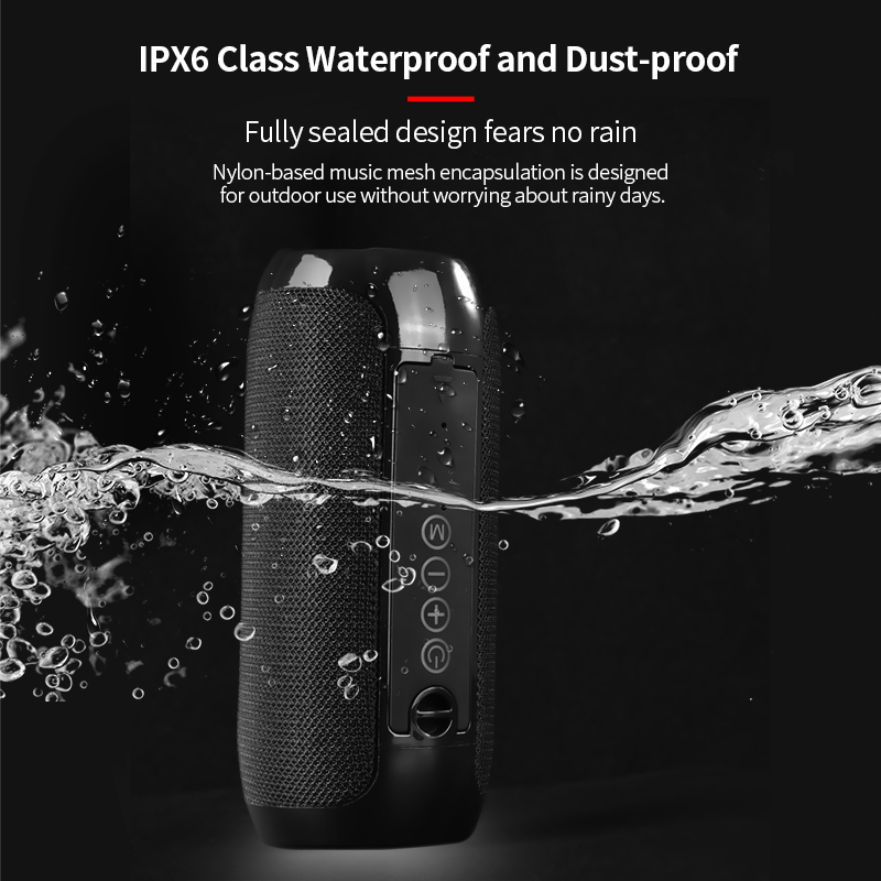 117 Outdoor Speaker Waterproof Portable Wireless Column Loudspeaker Box Support TF Card FM Radio Aux Input_voghion.com