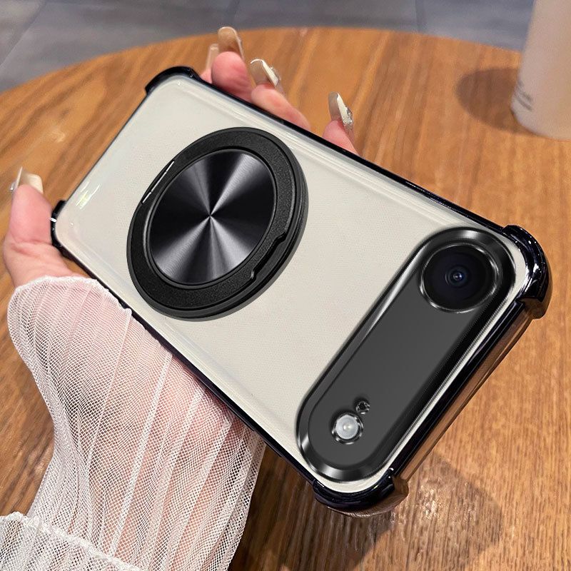 360 Magnetic Bracket For IPhone Apple 17air Mobile Phone Case Transparent Soft Case Men And Women New Trendy_voghion.com