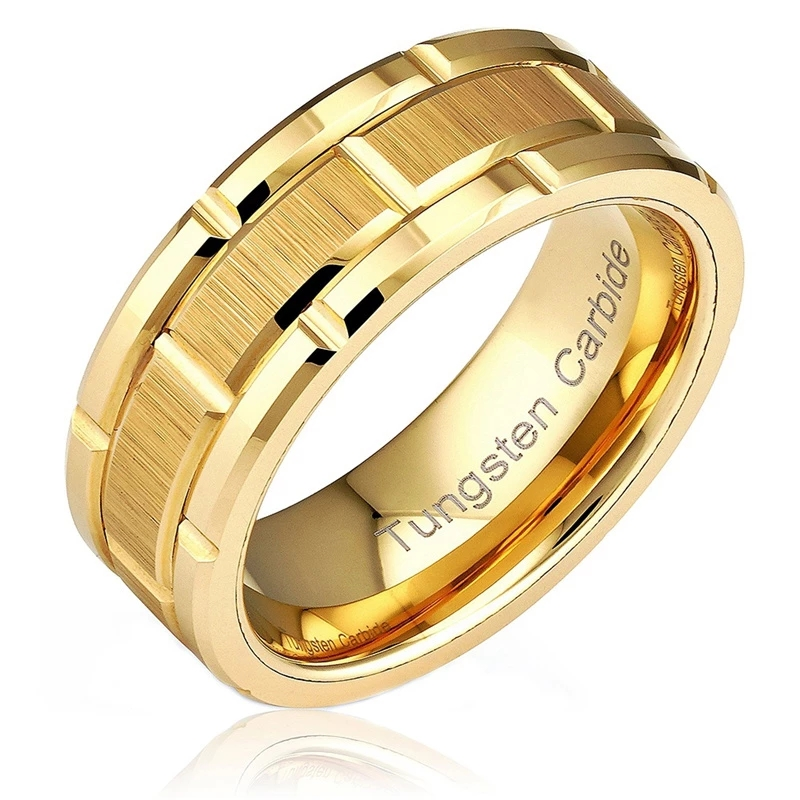 Nuovi arrivi Moda Acciaio inossidabile Semplice Matrimonio Fidanzamento Uomo Anelli Regalo di Natale Accessori_voghion.com