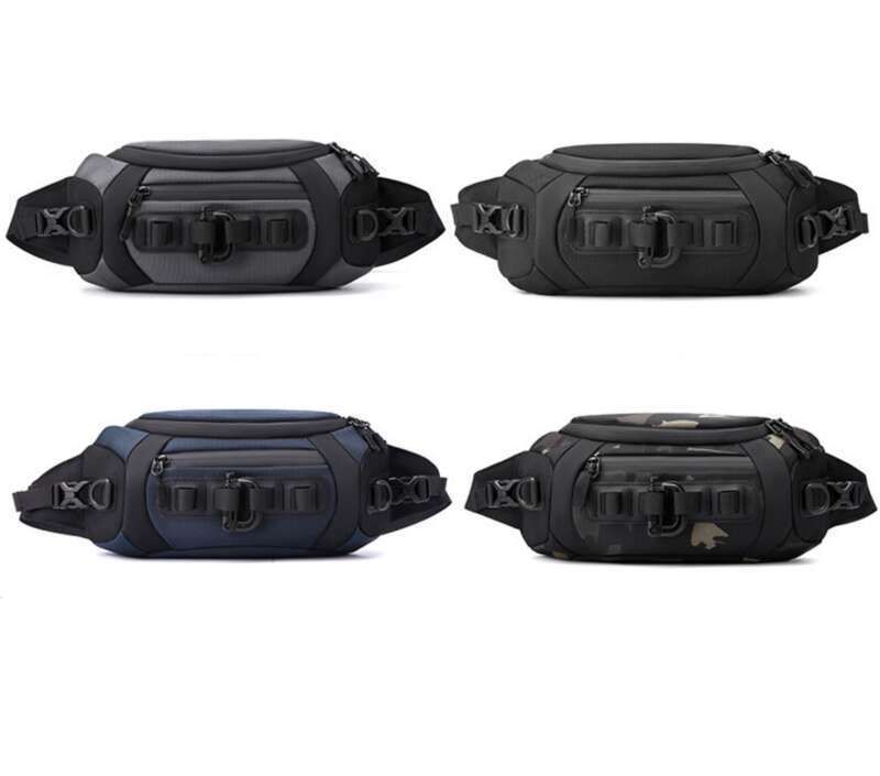 Kaislinin uusi ulkokäyttöön tarkoitettu vedenpitävä rintakehän monitoiminen crossbody-urheilullinen yhden olkapään korealainen vyötärölaukku miehille_voghion.com