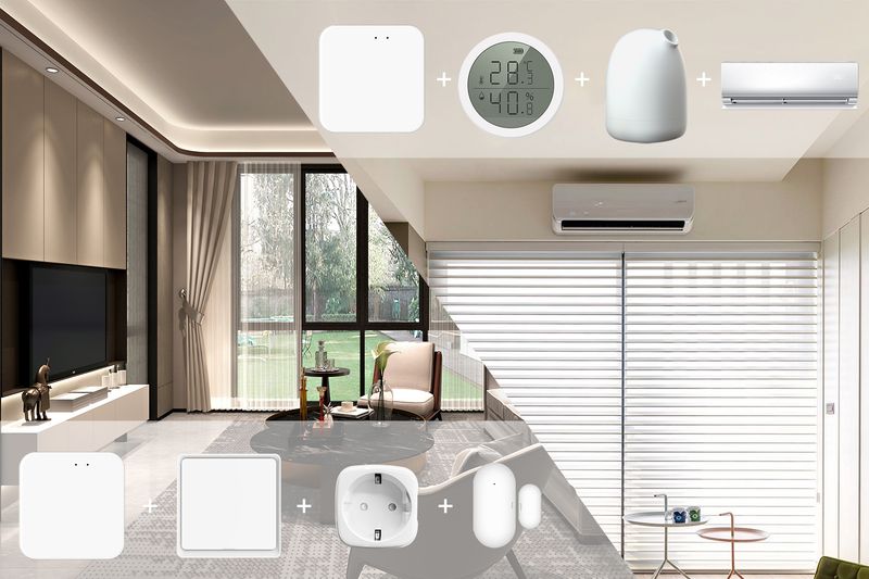 Tuya Zigbee 3.0 Smart Hub, Gateway Bridge wireless/cablato per il controllo remoto vocale tramite app, funziona con Alexa Google Home_voghion.com